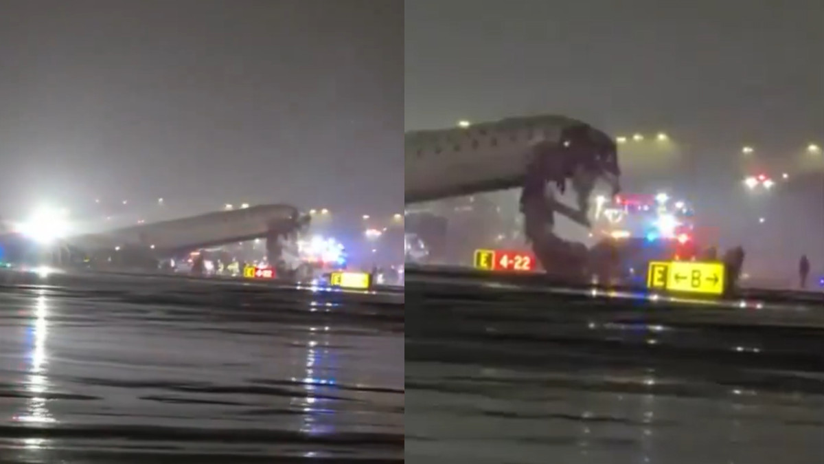 Air Canada Express Plane Hits Fire Truck at LaGuardia, Several Injured