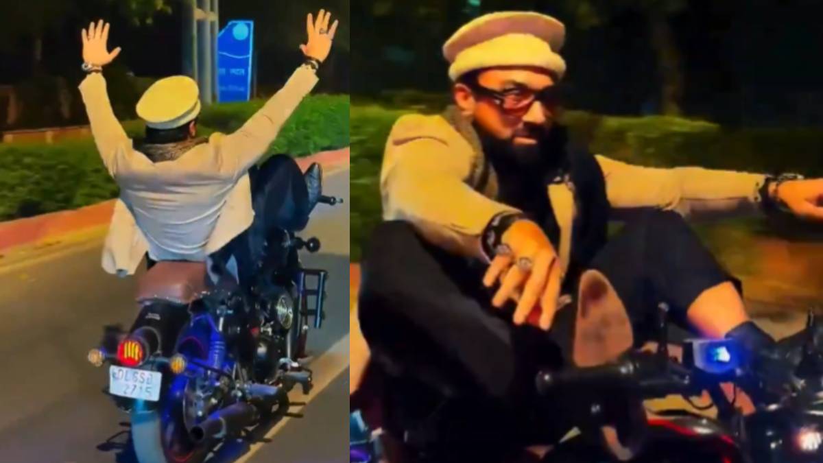 Ajaz Khan Criticized for Dangerous Road Stunts in Delhi