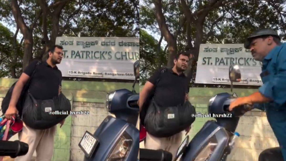 Bengaluru Footpath Clash Near St. Joseph College Sparks Safety Concerns for Pedestrians