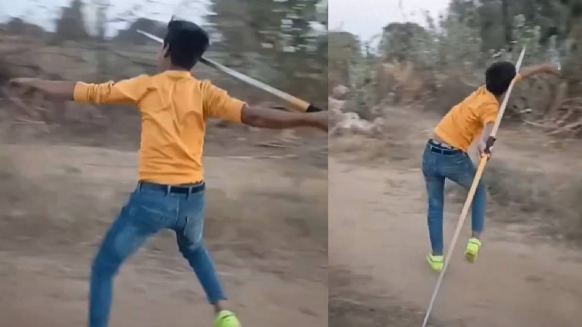 Bihar Boy’s Bamboo Javelin Throw Goes Viral, Reveals Hidden Rural Talent