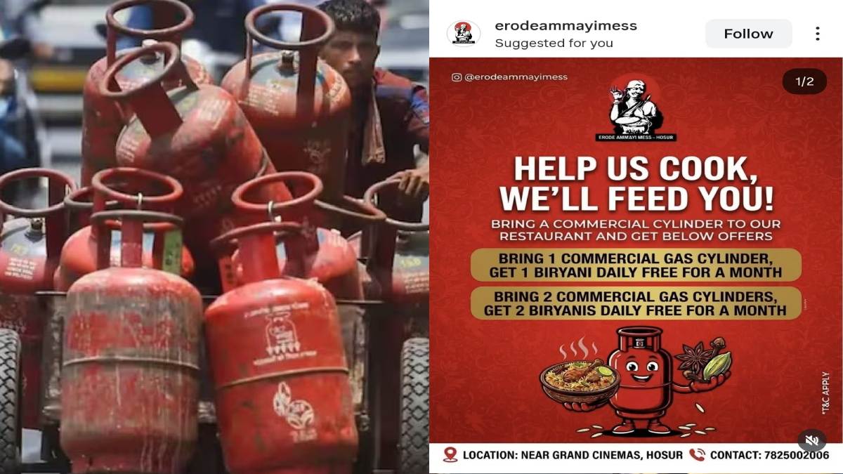Hosur Hotel’s Unique Offer Amid LPG Shortage: Bring a Gas Cylinder, Get Free Biryani for a Month