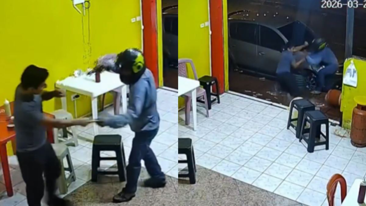 Brave Customer Stopped Armed Robbery in Indian Restaurant