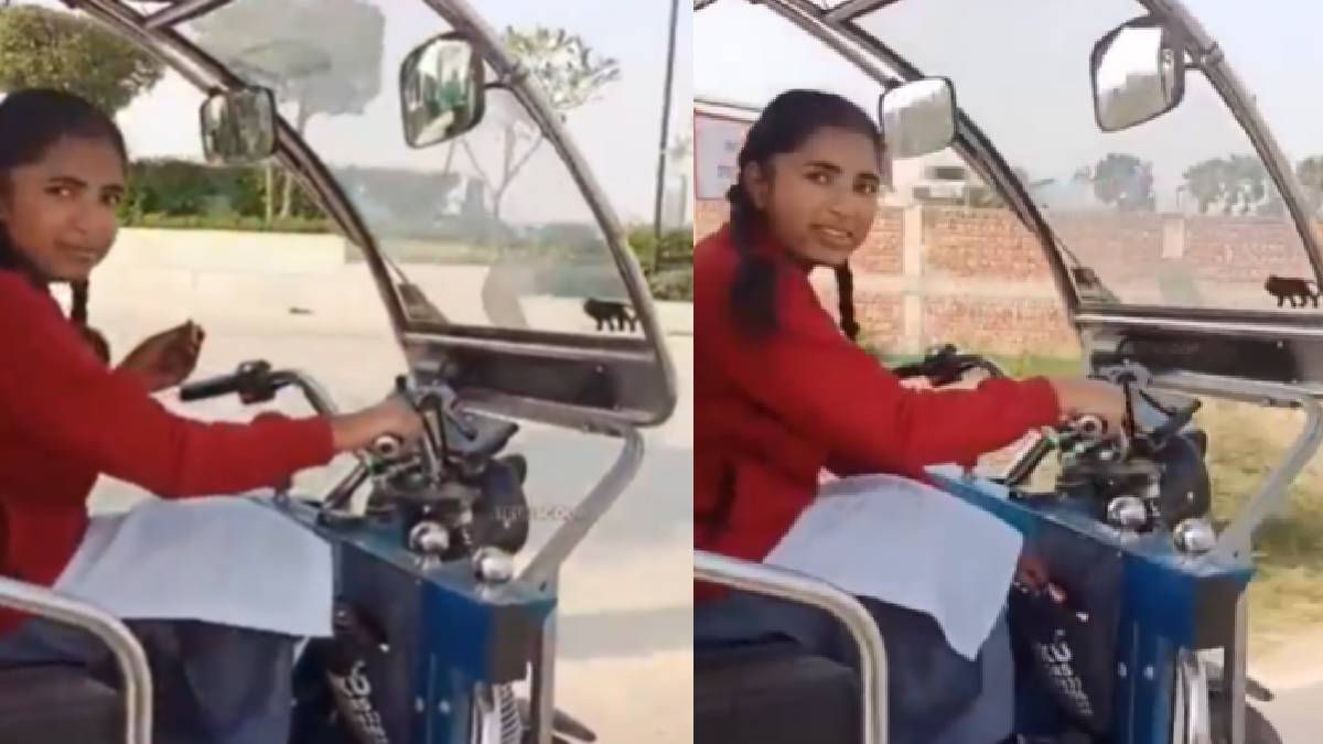 Young Jalandhar Girl Drives Sisters to School, Inspires India with Courage