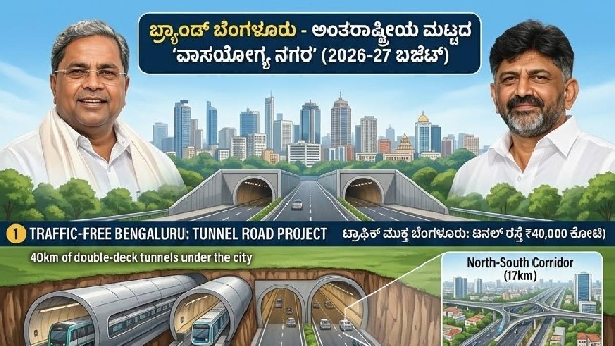 ಬ್ರ್ಯಾಂಡ್ ಬೆಂಗಳೂರು 2.0 - ಸುರಂಗ ರಸ್ತೆ, 2ನೇ ಏರ್‌ಪೋರ್ಟ್ ಮತ್ತು ಬೃಹತ್ ಕ್ರಿಕೆಟ್ ಸ್ಟೇಡಿಯಂ!!