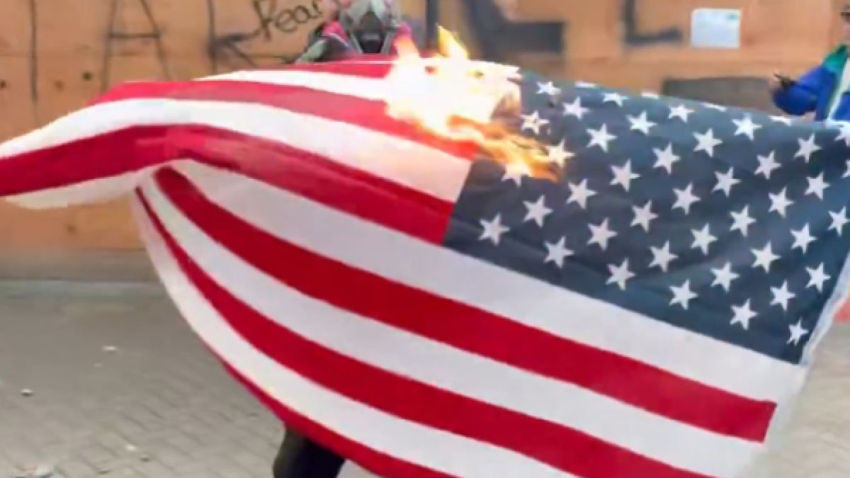 Does Destroying the Flag Prove Democracy or Disrespect Its History?