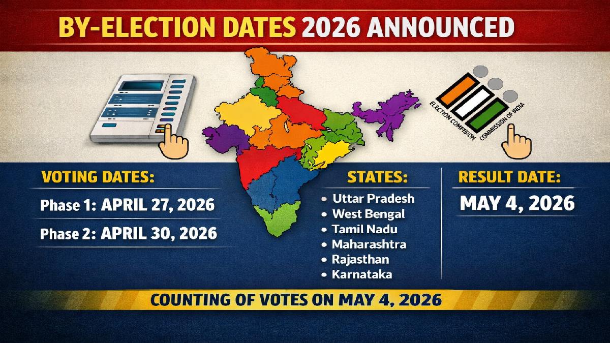 By-Election Dates 2026 Announced: Polling in Six States, Results on May 4