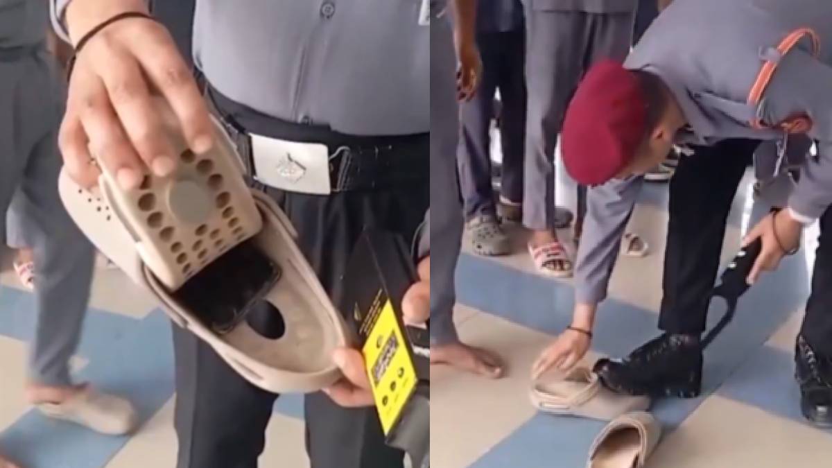 AIIMS Rishikesh Student Caught Cheating with Mobile Phone Hidden in Slippers