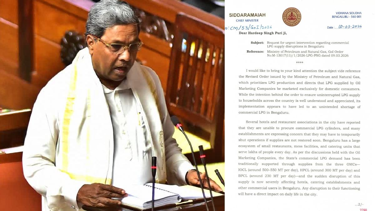 Bengaluru Faces Severe Commercial LPG Shortage as CM Appeals to Centre for Help
