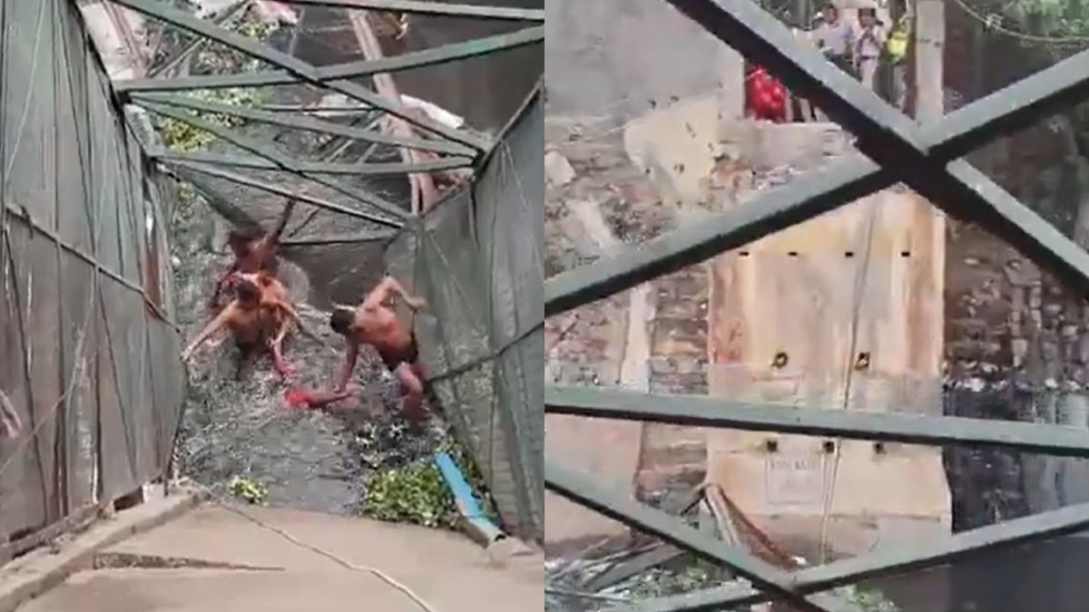 Delhi Footbridge Collapse Turns Fatal: Woman Dies After Falling Into Nala
