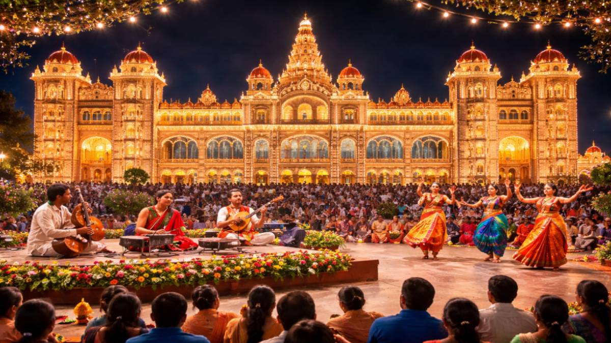 ಮೈಸೂರು ಅರಮನೆಯಲ್ಲಿ ಯುಗಾದಿ ಸಂಗೀತೋತ್ಸವ - ಸಾಂಸ್ಕೃತಿಕ ಕಲಾ ವೈಭವಕ್ಕೆ ಸಾಕ್ಷಿಯಾದ ಅರಮನೆ ನಗರಿ!!