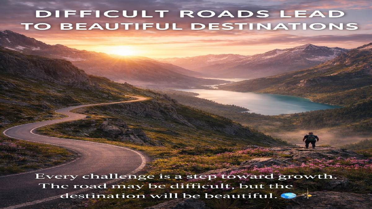 Difficult Roads Lead to Beautiful Destinations