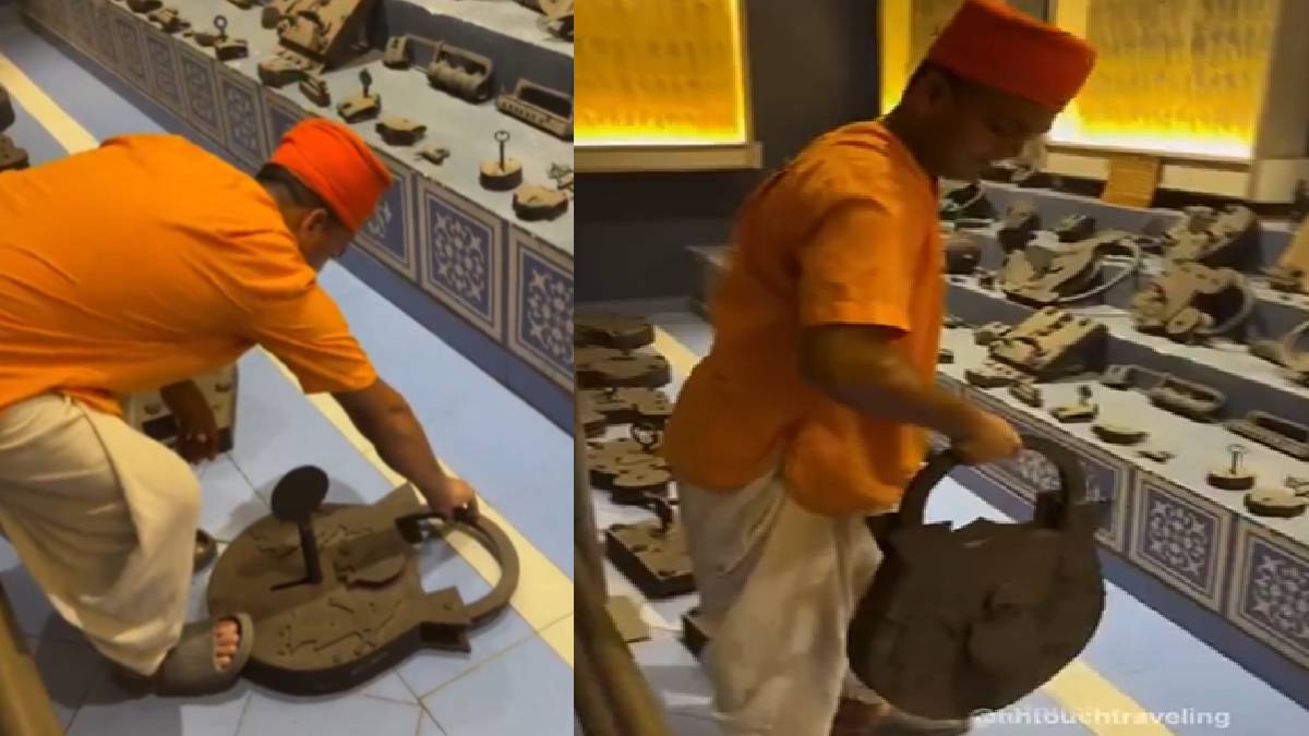 Doc’s Locks Museum in Ahmedabad Displays Giant Antique Padlock