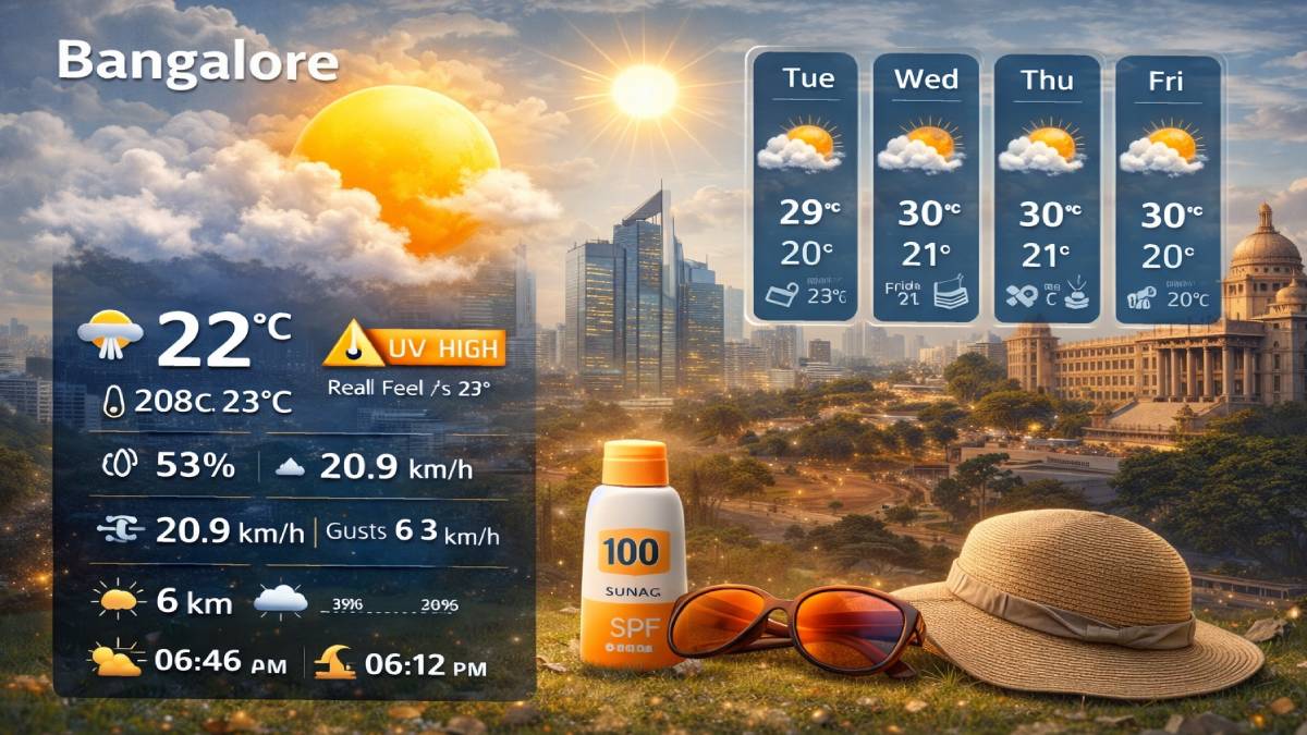 ಬೆಂಗಳೂರಿಗರೆ ಗಮನಿಸಿ: ಇಂದಿನ ಹವಾಮಾನದಲ್ಲಿ ದಿಢೀರ್ ಬದಲಾವಣೆ - ಮಧ್ಯಾಹ್ನದ ವೇಳೆಗೆ ಹೀಗಿರಲಿದೆ ಪರಿಸ್ಥಿತಿ!!