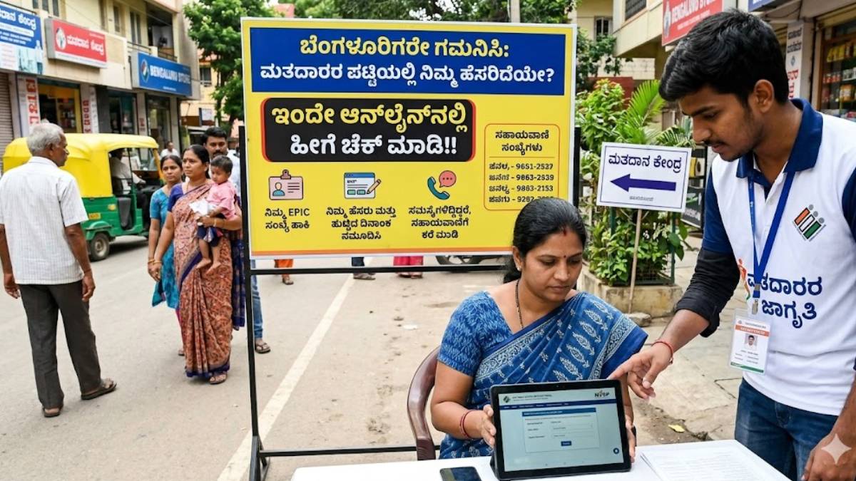 ಬೆಂಗಳೂರಿಗರೇ ಗಮನಿಸಿ: ಮತದಾರರ ಪಟ್ಟಿಯಲ್ಲಿ ನಿಮ್ಮ ಹೆಸರಿದೆಯೇ? ಇಂದೇ ಆನ್‌ಲೈನ್‌ನಲ್ಲಿ ಹೀಗೆ ಚೆಕ್ ಮಾಡಿ!!