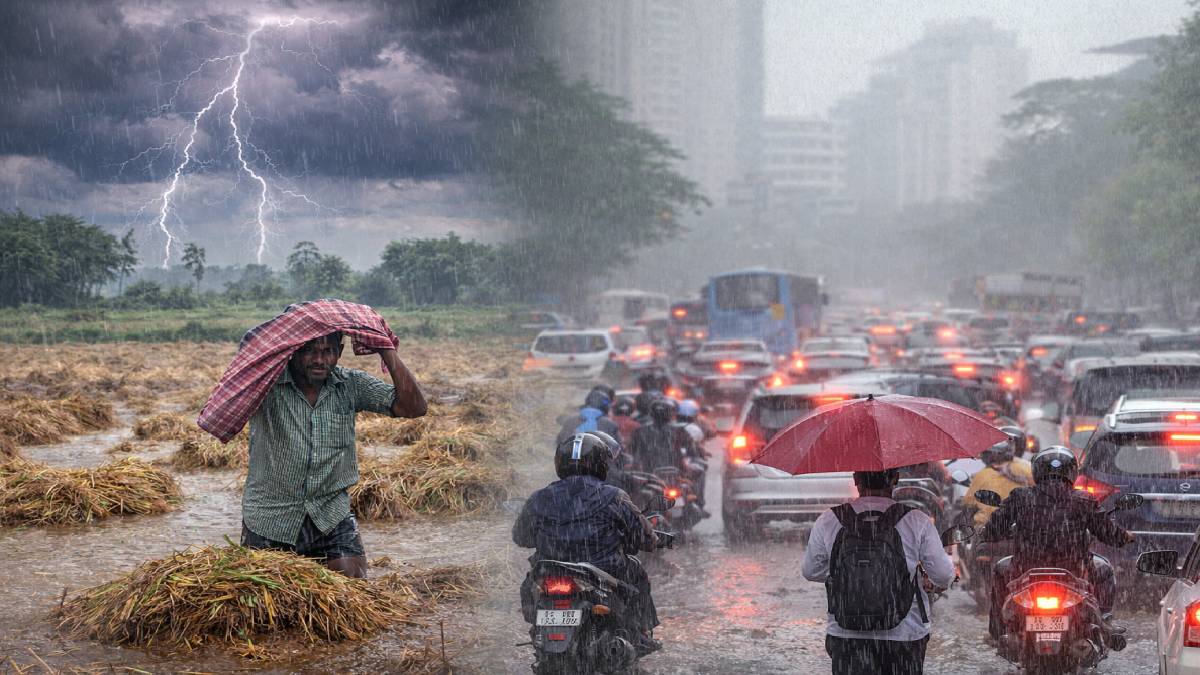 27 ಜಿಲ್ಲೆಗಳಲ್ಲಿ ಇಂದು ಗುಡುಗು ಸಹಿತ ಮಳೆ - ಬೆಂಗಳೂರಿನಲ್ಲಿ ಸಂಜೆ ಆಫೀಸ್‌ನಿಂದ ಮನೆಗೆ ಮರಳುವ ಮುನ್ನ ಇರಲಿ ಎಚ್ಚರ!!