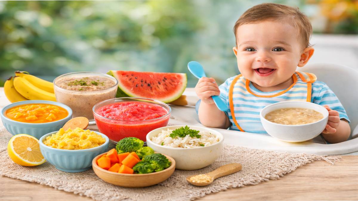 ಬೇಸಿಗೆಯಲ್ಲಿ ಪುಟ್ಟ ಮಕ್ಕಳಿಗೆ ಏನು ತಿನಿಸಬೇಕು? 6 ತಿಂಗಳ ಬಳಿಕ ನೀಡಬಹುದಾದ 10 ಸೂಪರ್ ಫುಡ್‌ಗಳು;