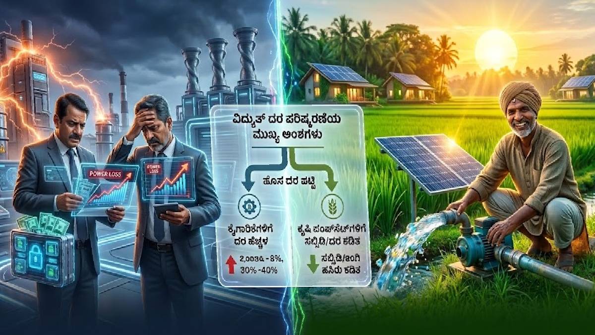 ರೈತರಿಗೆ ಸಿಹಿ ಸುದ್ದಿ - ಕರ್ನಾಟಕ ವಿದ್ಯುತ್ ಏಪ್ರಿಲ್ 1 ರಿಂದಲೇ ಹೊಸ ದರ ಜಾರಿ!!