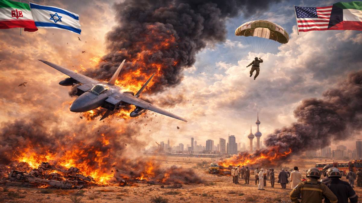 ಕುವೈತ್‌ನಲ್ಲಿ ಅಮೆರಿಕದ ಎಫ್-15 ಯುದ್ಧ ವಿಮಾನ ಪತನ - ಆತಂಕದಲ್ಲಿ ಮಧ್ಯಪ್ರಾಚ್ಯ!! ವಿಡಿಯೋ ವೈರಲ್;