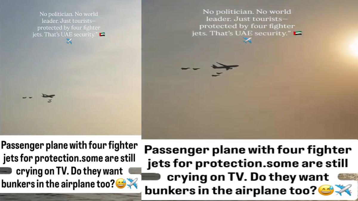 UAE Commercial Flights Escorted by Fighter Jets to Protect Tourists and Residents