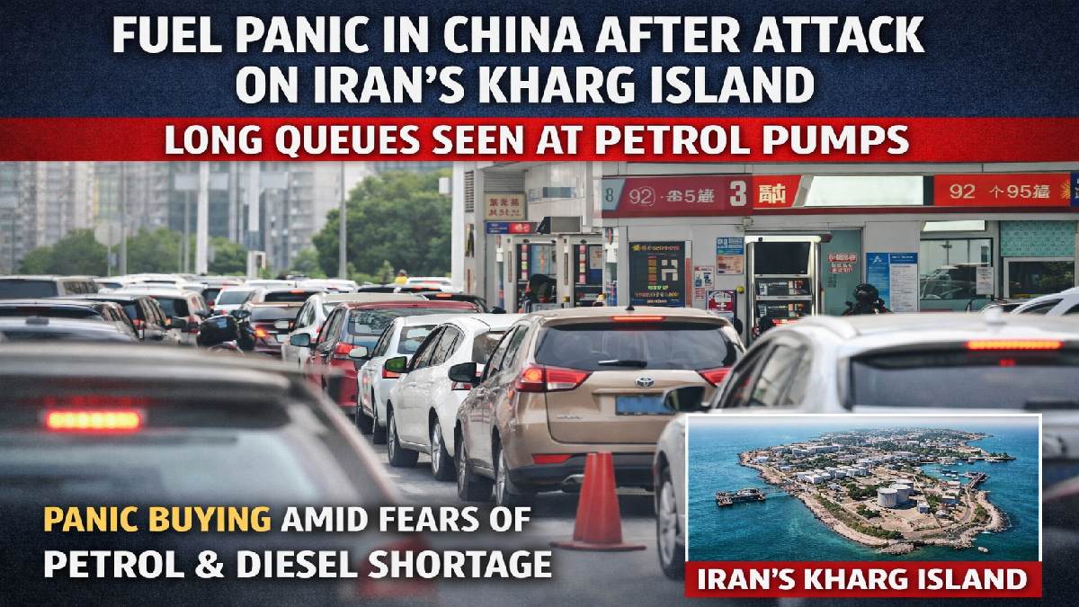 Fuel Panic in China After Attack on Iran’s Kharg Island; Long Queues at Petrol Pumps