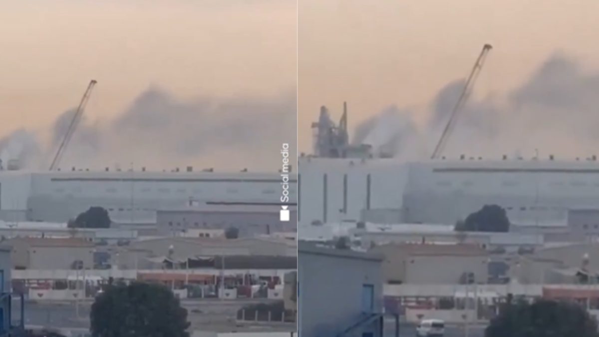 Iran Drone Strike Triggers Fire at UAE’s Fujairah Port Oil Hub