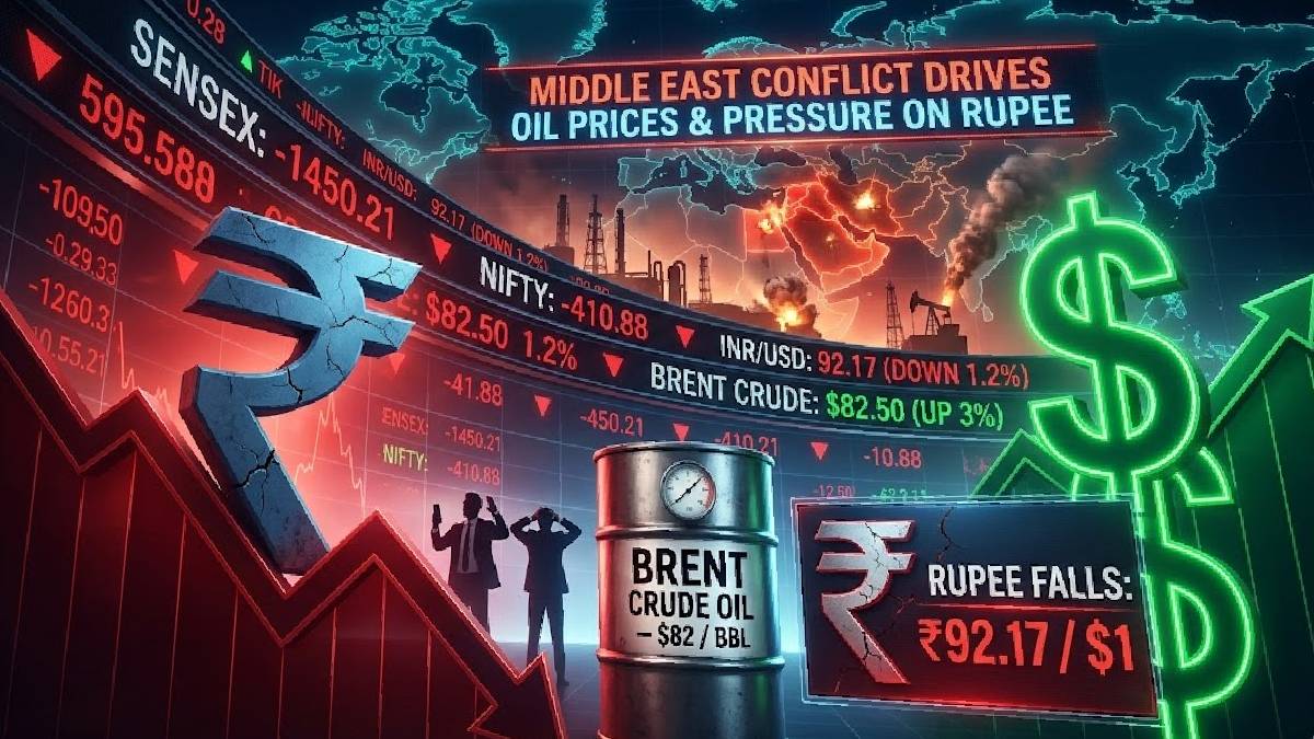 ಇತಿಹಾಸದಲ್ಲೇ ಮೊದಲು  92 ರೂ. ಗಡಿ ದಾಟಿದ ಡಾಲರ್ - ಭಾರತೀಯ ರೂಪಾಯಿ ಮೌಲ್ಯ ಪಾತಾಳಕ್ಕೆ ಕುಸಿದಿದ್ದೇಕೆ?