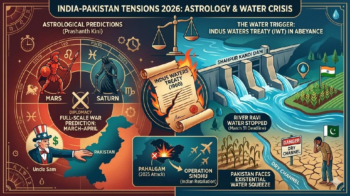 Hydro-Apocalypse 2026? Astrologer Predicts Full-Scale India-Pakistan ‘Water War’ This Spring