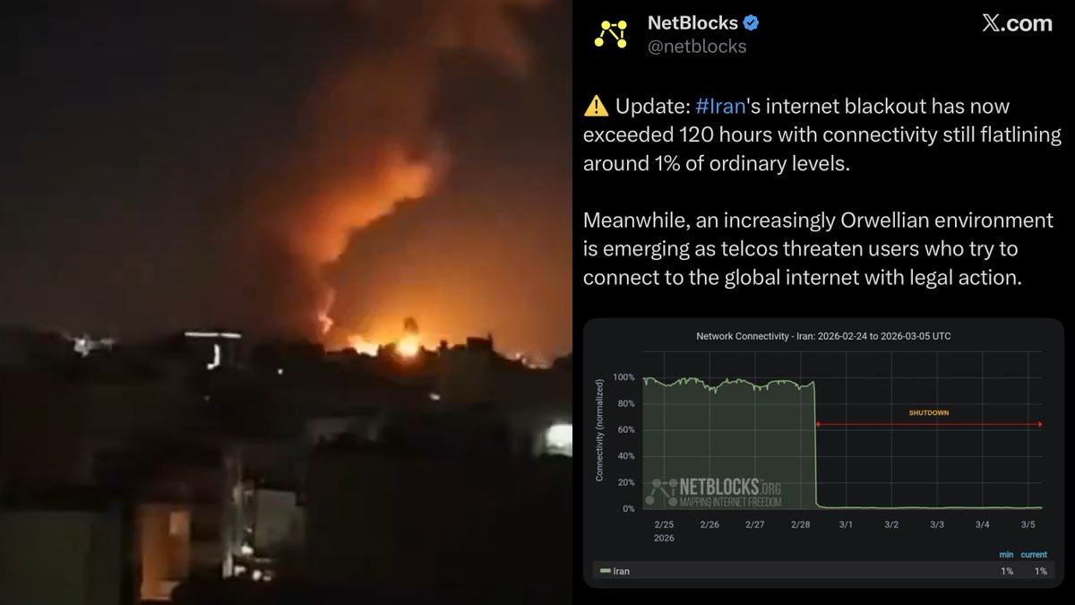 Iran Internet Blackout Leaves Citizens in Dark Amid US-Israeli Bombings