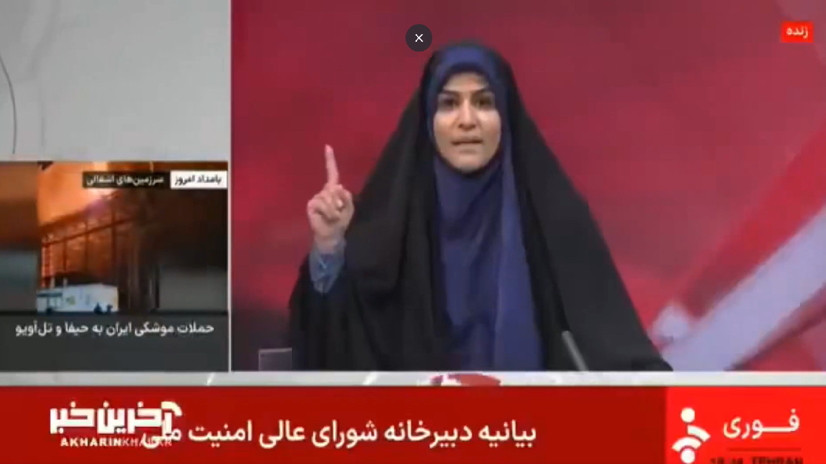 Iranian TV Host | Photo Credit: https://x.com/martinwalsh__