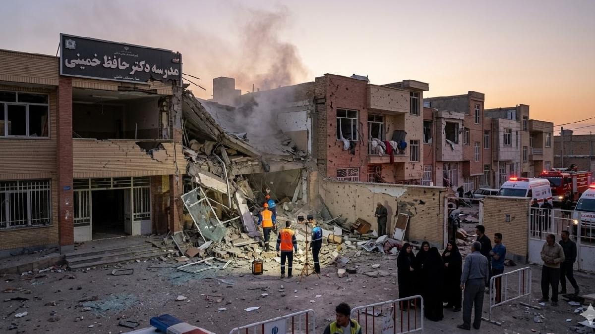 US Missile Strike Targets School and Homes in Iran’s Khomeyn, State Media Claims