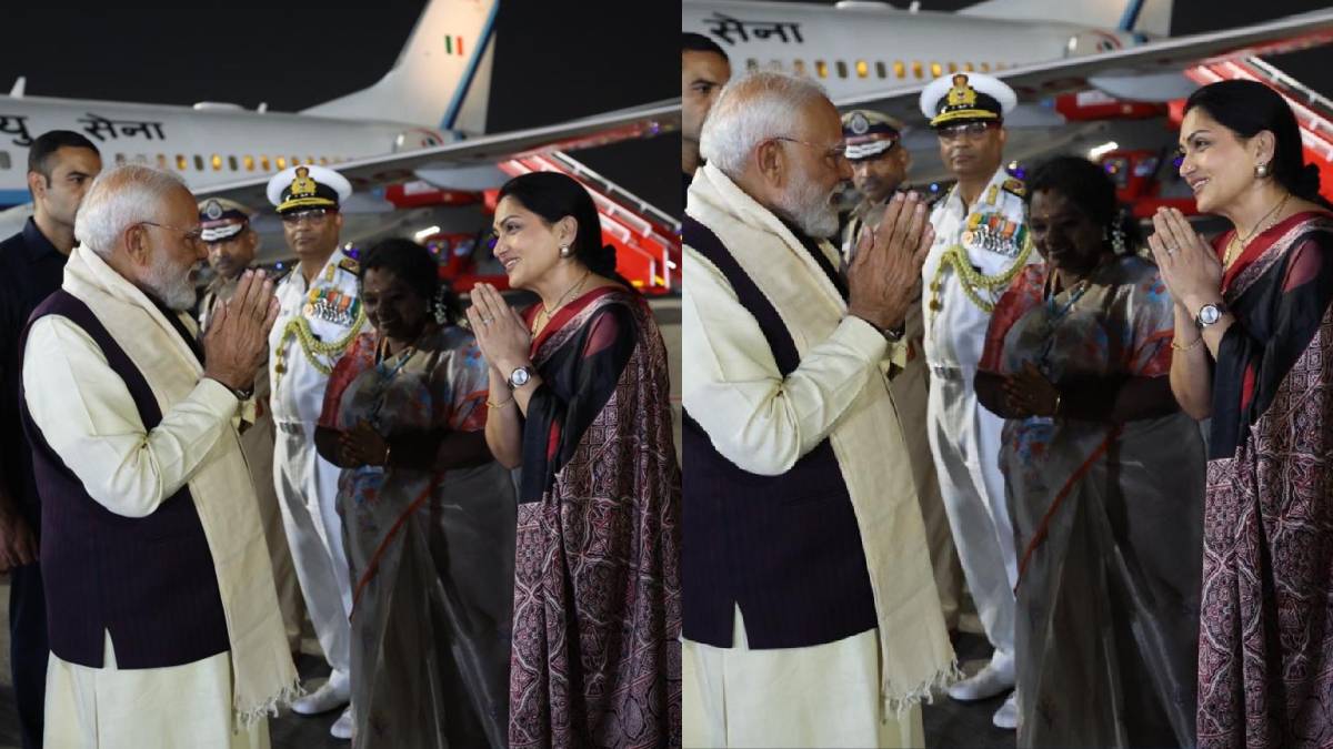 Kushboo Sundar Joins Annamalai to Receive PM Modi Before Temple Visit and Madurai Rally