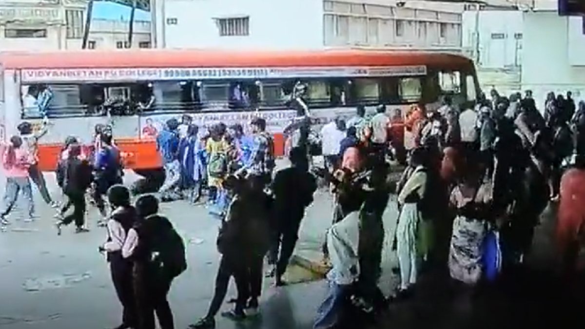 Tumakuru Bus Stand Accident: Student's Leg Crushed Under KSRTC Bus