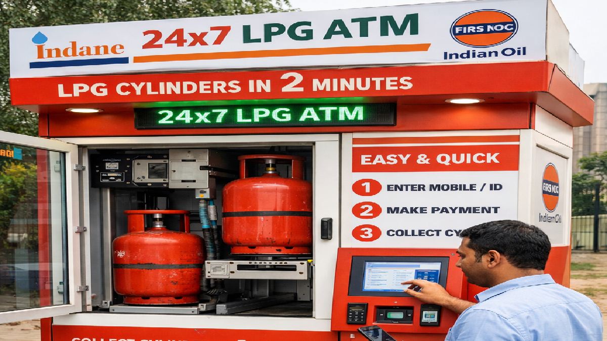 NCR’s First 24x7 LPG ATM Launched in Gurugram, Cylinders Available in Just 2 Minutes