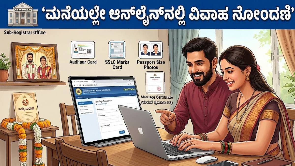 ಮದುವೆ ನೋಂದಣಿಗೆ ಇನ್ನು ಕಚೇರಿ ಅಲೆಯುವಂತಿಲ್ಲ - ಆನ್‌ಲೈನ್‌ನಲ್ಲೇ ಸುಲಭವಾಗಿ ವಿವಾಹ ಪ್ರಮಾಣಪತ್ರ ಪಡೆಯಿರಿ!!