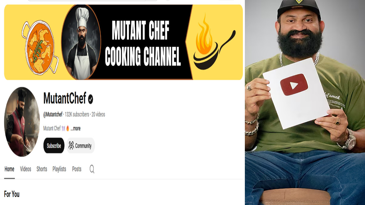 Mutant Raghu’s ‘Mutant Chef’ YouTube Channel Wins Silver Play Button
