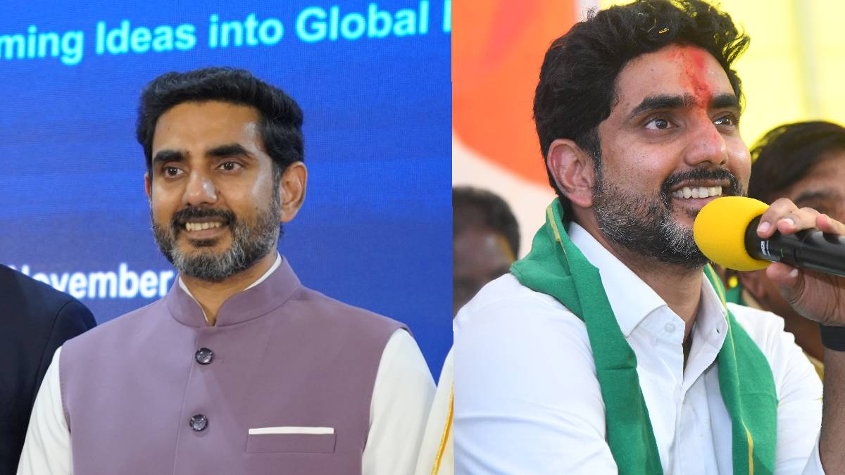 Nara Lokesh Shares Mid‑Day Meal with Students in Mylavaram School Visit