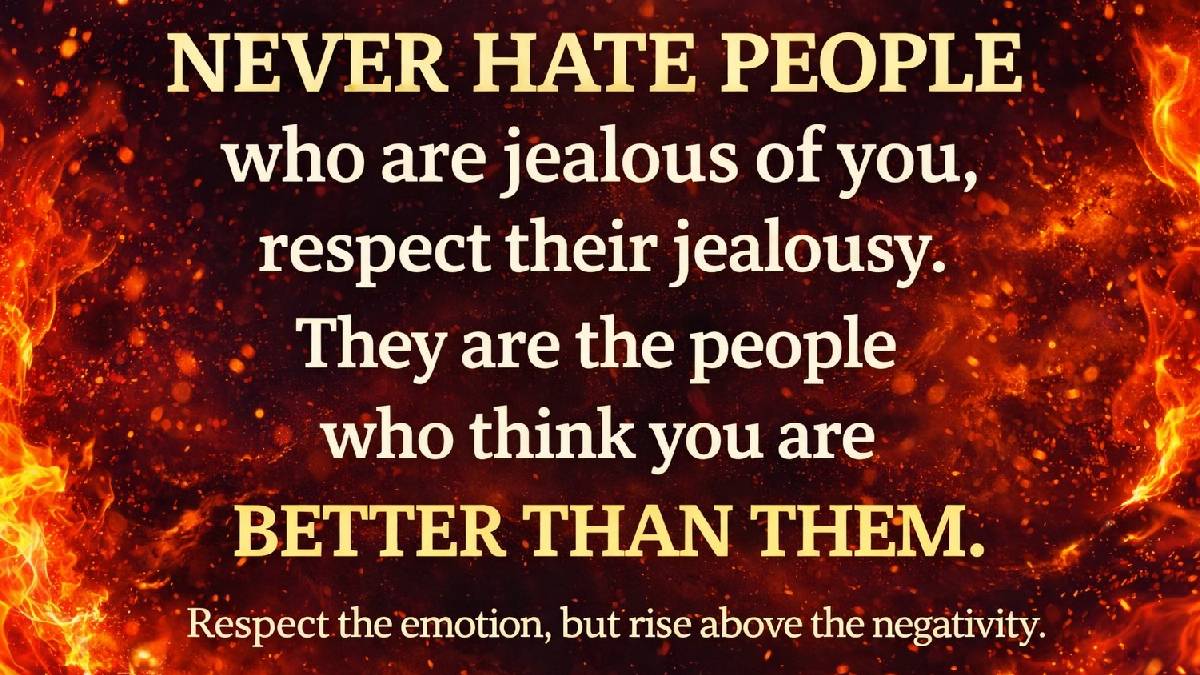 Why You Should Never Hate Someone Who Is Jealous of You