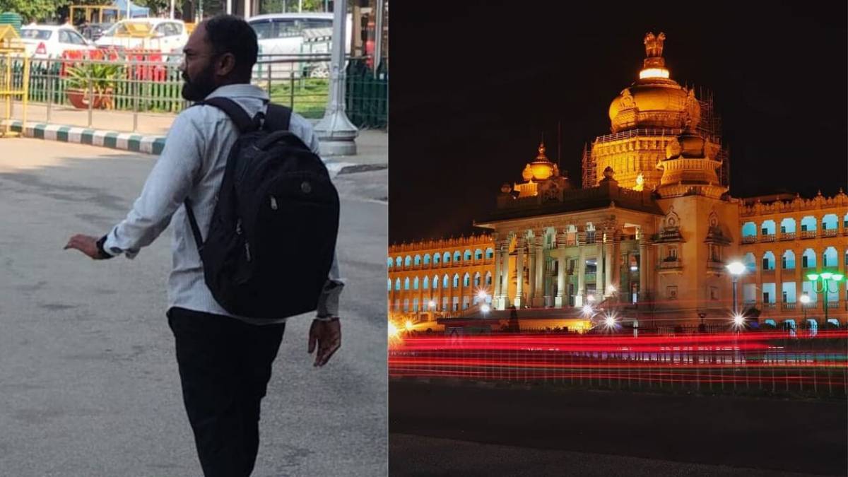 ಆಸ್ಪತ್ರೆಗೆ ಹೋಗೋ ಹಣ ವಿಧಾನಸೌಧಕ್ಕೆ ಬಂದಿದ್ದೇಕೆ? - ವಿಧಾನಸೌಧದ ಕೆಂಗಲ್ ಗೇಟ್‌ನಲ್ಲಿ ಹೈಡ್ರಾಮಾ!!