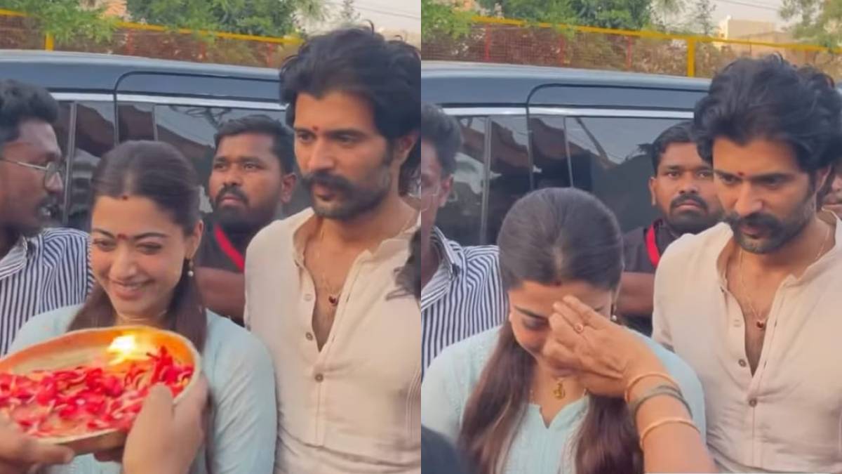 ಹನಿಮೂನ್ ಮುಗಿಸಿ ಹೈದರಾಬಾದ್‌ಗೆ ಮರಳಿದ ರಶ್ಮಿಕಾ-ವಿಜಯ್ - 'ರಣಬಲಿ' ಸೆಟ್‌ನಲ್ಲಿ ನವಜೋಡಿಗೆ ಅದ್ಧೂರಿ ಸ್ವಾಗತ!!