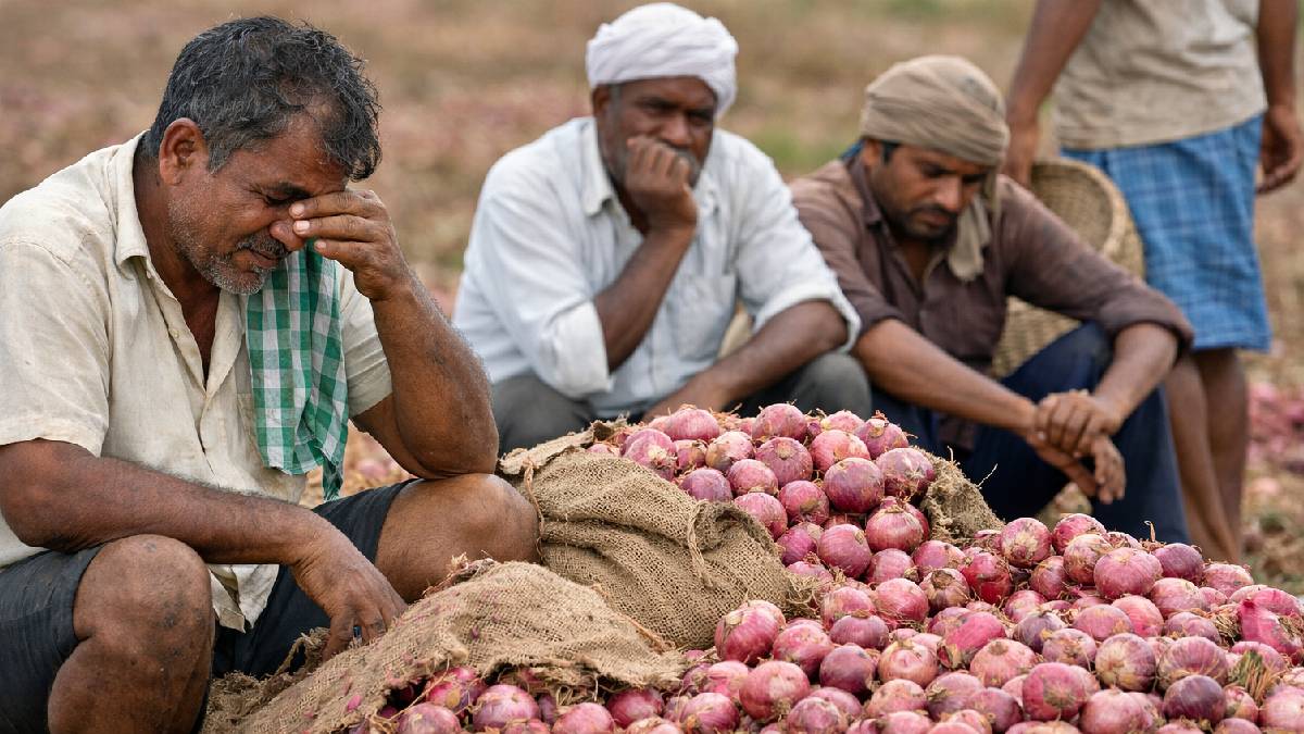 ಎಲ್ಲೋ ನಡೆದ ಯುದ್ಧಕ್ಕೆ ಇಲ್ಲಿನ ರೈತ ಬಲಿ - ಬೀದರ್ ಈರುಳ್ಳಿ ಬೆಳೆಗಾರರ ಬದುಕು ಈಗ ಅಕ್ಷರಶಃ ಬೀದಿಗೆ!!