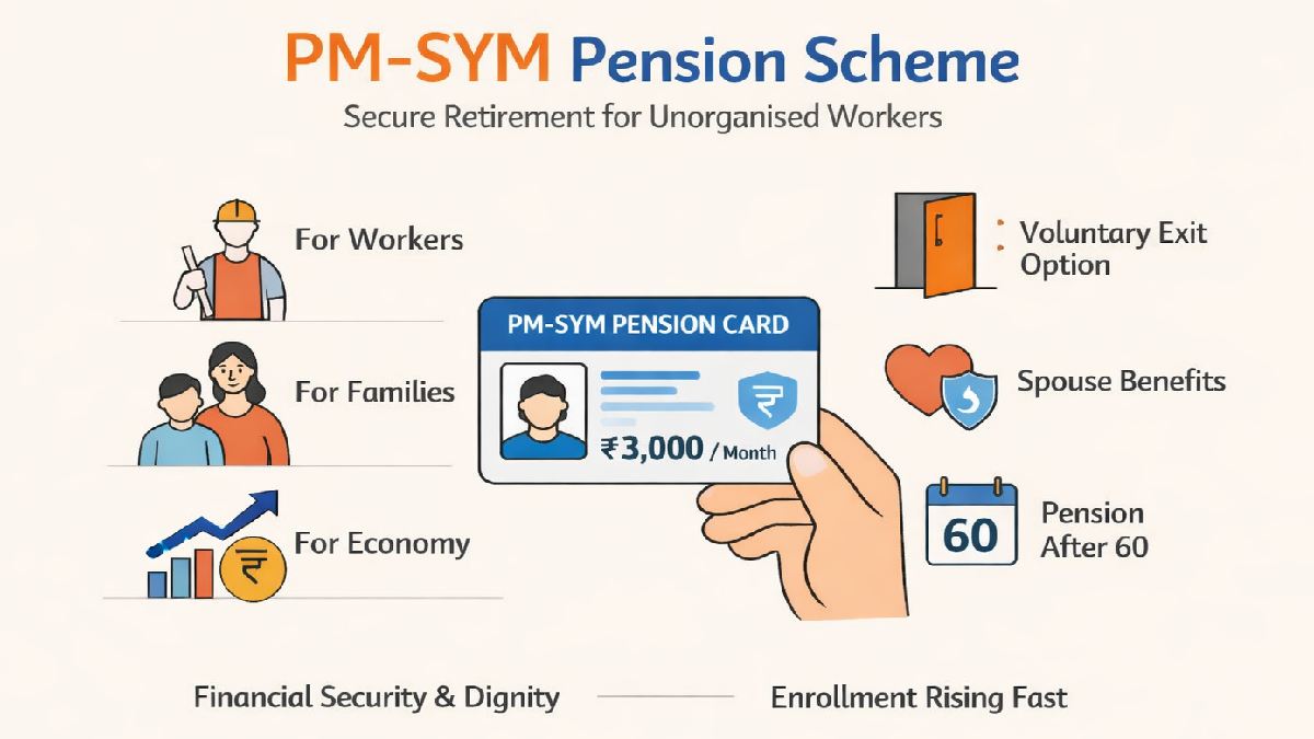 PM-SYM Pension Scheme Gets More Flexible With New Options and Benefits for Workers