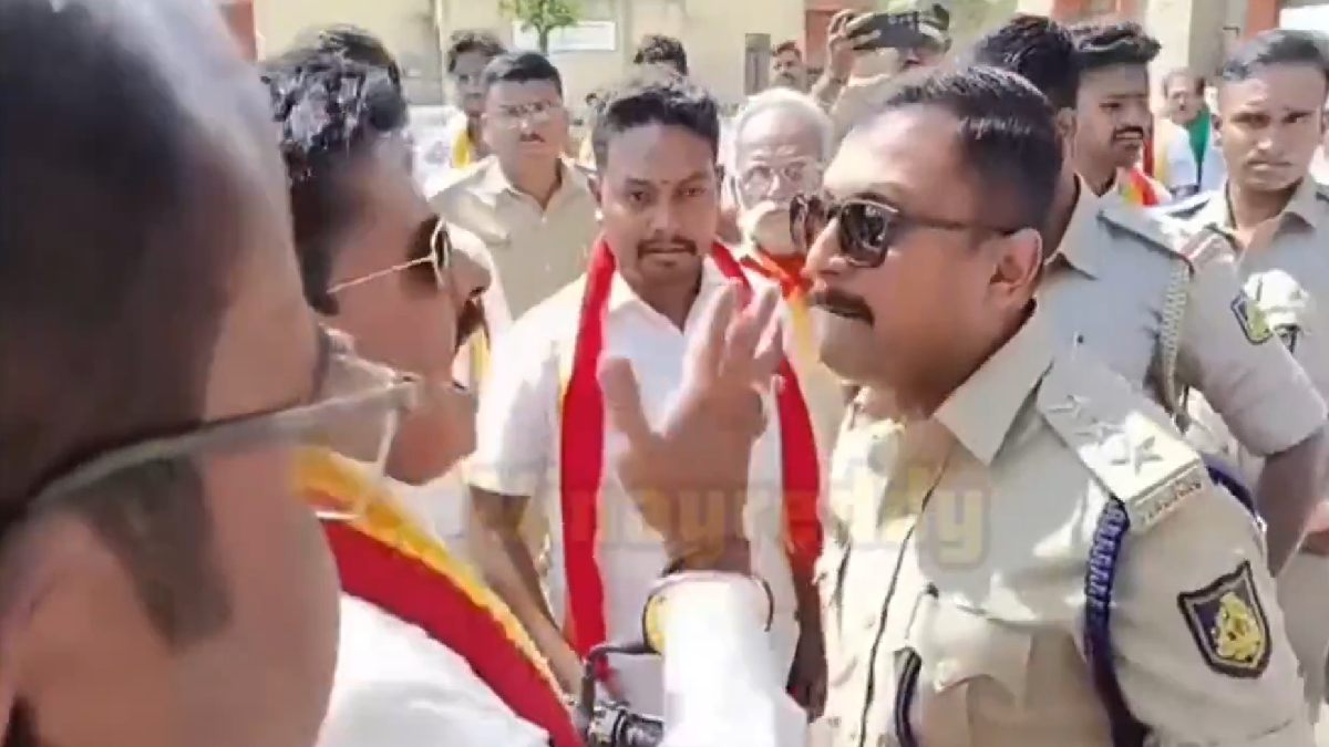 Political Row Erupts in Karnataka After Police Clash With Pro-Kannada Activists | Photo Credit: https://x.com/KiranAradhyaadv