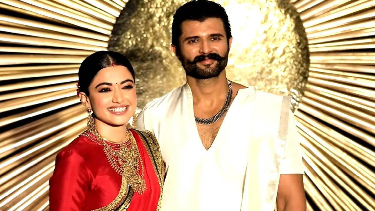 Vijay Deverakonda-Rashmika Mandanna Hyderabad Reception: Virosh Dazzle in Traditional South Indian Attire