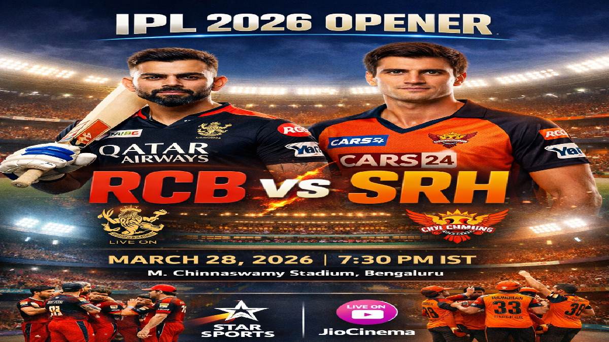 IPL 2026 Opening Match RCB vs SRH