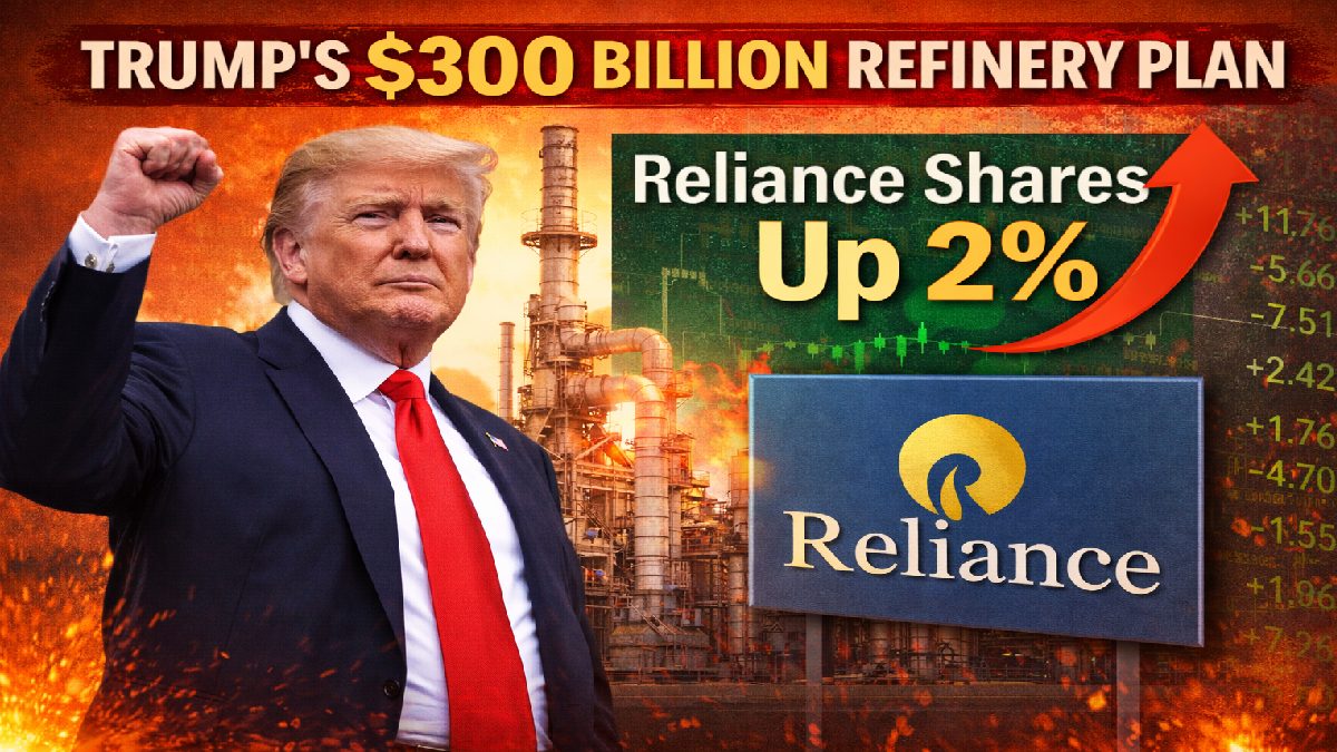 Reliance Shares Rise Nearly 2% After Trump Announces $300 Billion Refinery Plan