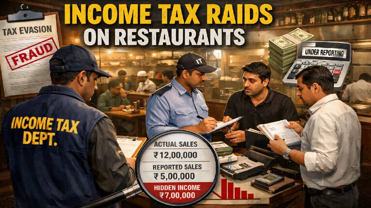 Income Tax Department Launches Nationwide Drive Against Restaurants Suppressing Turnover