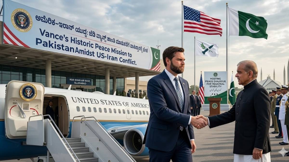 ಇರಾನ್ ಜೊತೆಗಿನ ಯುದ್ಧ ನಿಲ್ಲಿಸಲು ಜೆಡಿ ವ್ಯಾನ್ಸ್ ಎಂಟ್ರಿ - ಪಾಕಿಸ್ತಾನಕ್ಕೆ ಅಮೆರಿಕ ಉಪಾಧ್ಯಕ್ಷರ ತುರ್ತು ಭೇಟಿ?