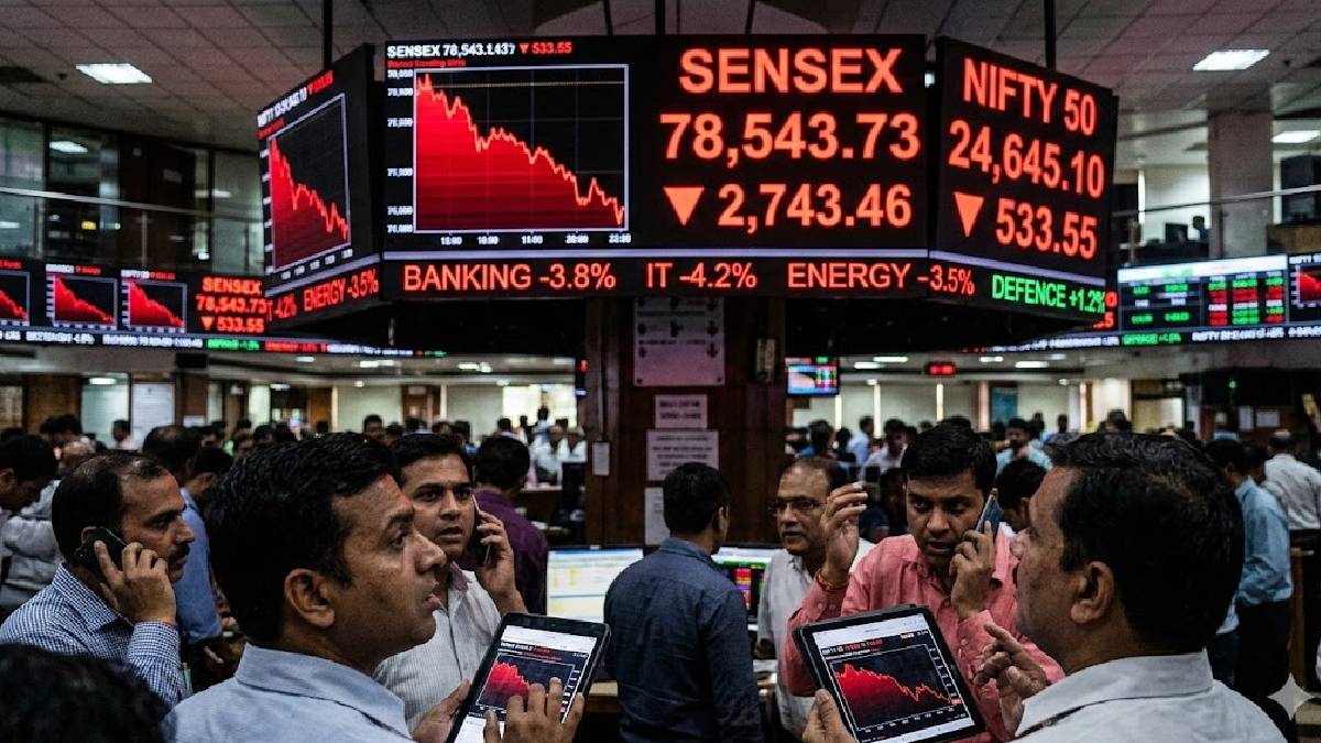 Indian Stock Market Crash: Sensex and Nifty Plunge Amid Global Tensions