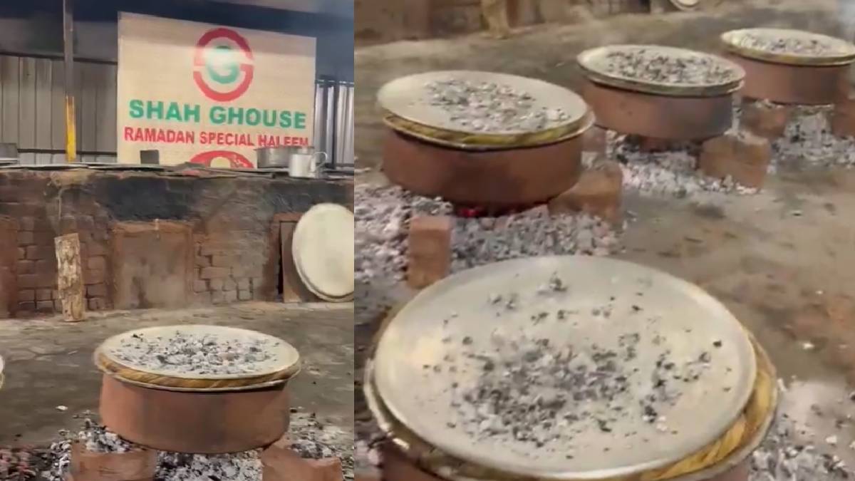 Shah Ghouse Biryani Cooked on Wood Fire Amid LPG Shortage in Hyderabad