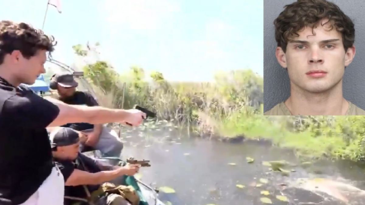 Reckless Livestream: Streamer Clavicular Charged After Shooting Dead Alligator in Florida | Photo Credit: https://x.com/HustleBitch_